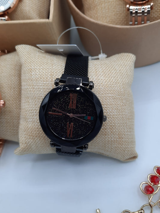 Women Watch Luxury Rose Gold Starry Sky Magnetic Fashion Casual Female Wrist Watch Waterproof - NATASHAHS