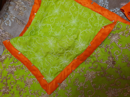 Stitched Party Wear Mehndi Mayon dresses with dori work available in M, L & XL sizes