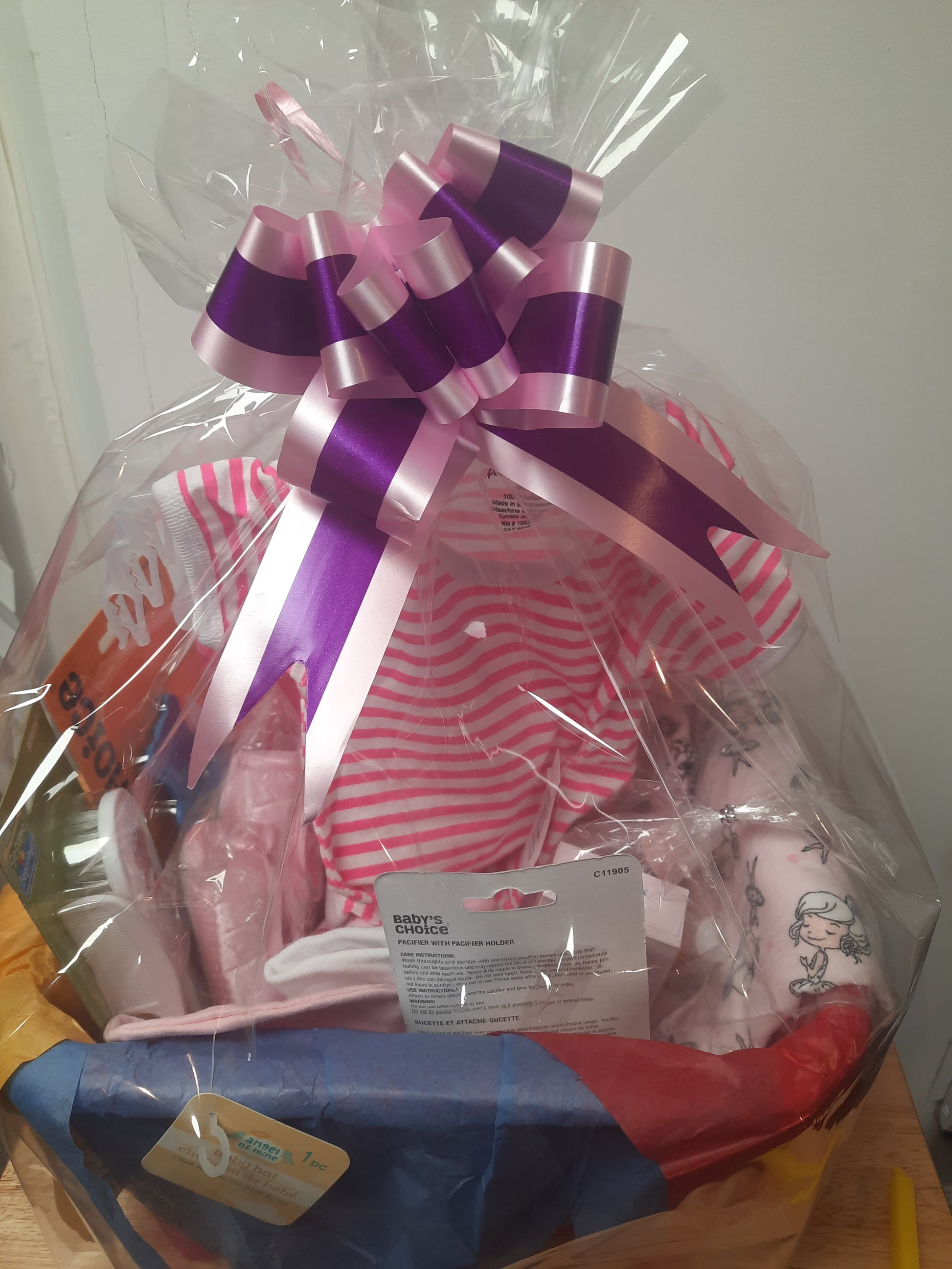 Baby shower gift basket for baby girl - NATASHAHS