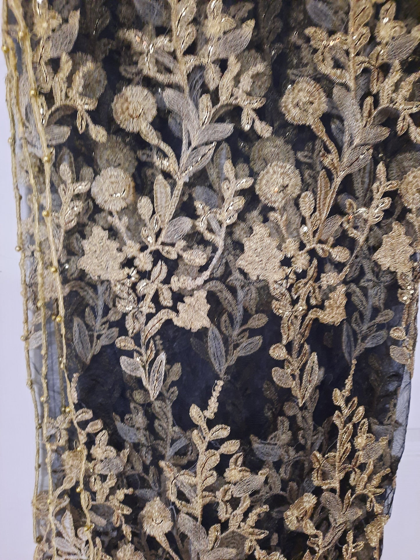 Robe de créateur noire, réplique de créateur A.