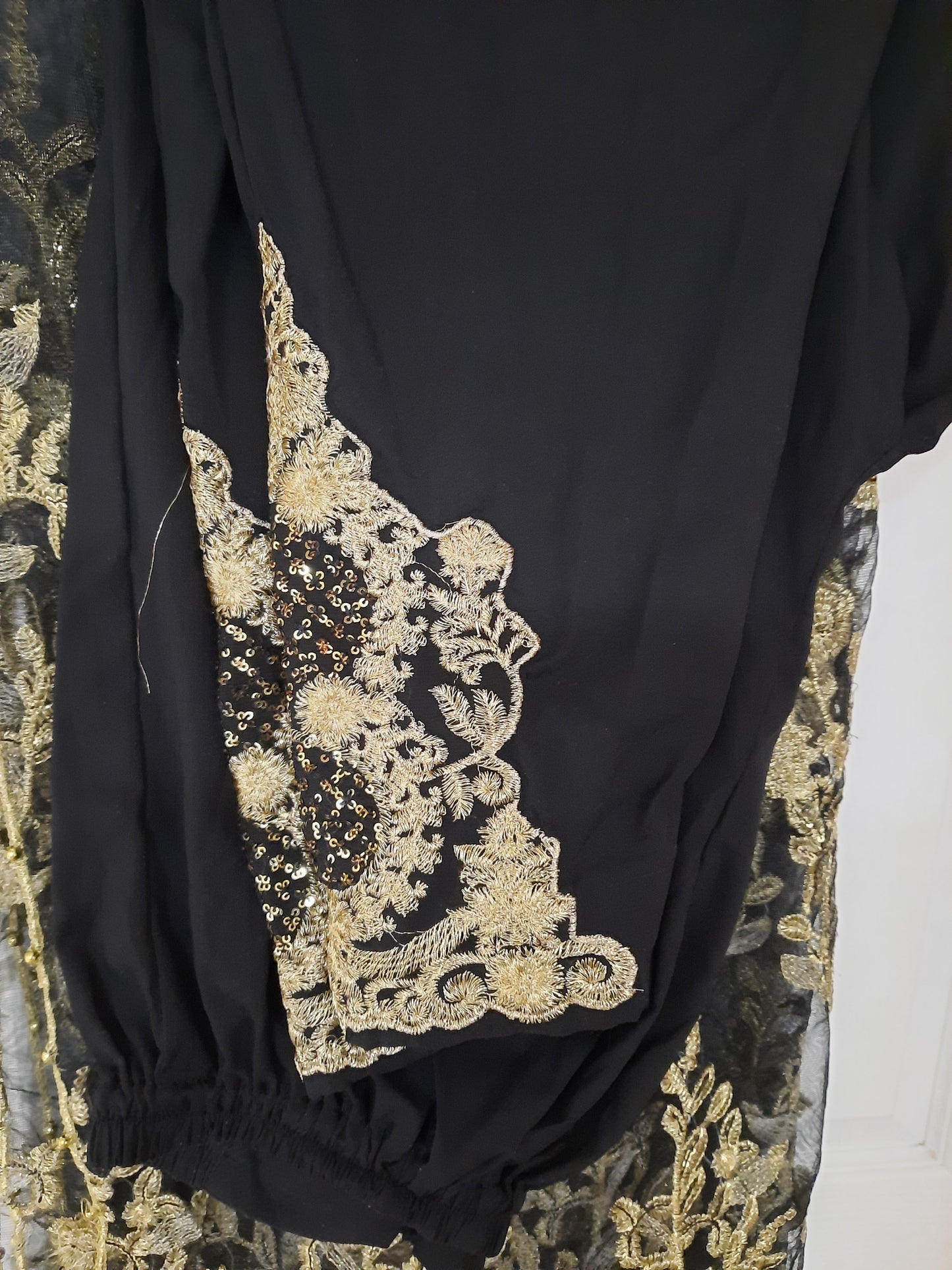 Robe de créateur noire, réplique de créateur A.