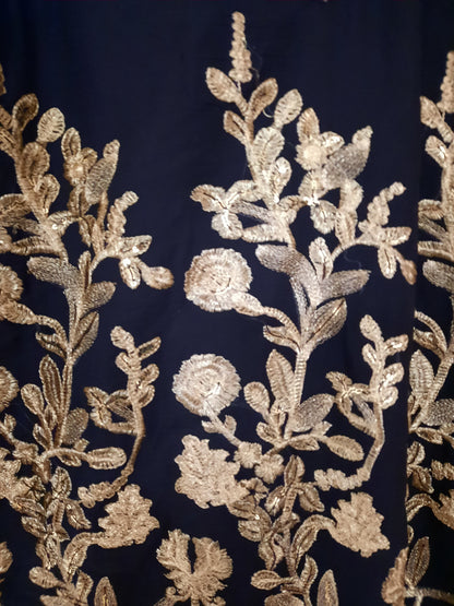 Robe de créateur noire, réplique de créateur A.