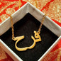 Ready to wear Arabic urdu name necklaces Marium Fatima Anum Noor Sadaf Sana Farah - NATASHAHS