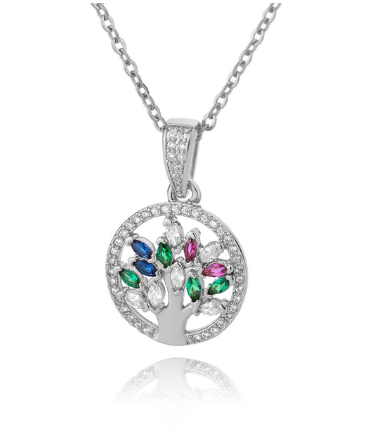 Tree of Life Necklace for Women Stainless Steel Long Chain Pendants Necklaces 2023 Trend Choker Aesthetic Jewelry collares mujer