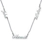 3 Inscriptions Multiple Name Necklace in 18k gold plating - NATASHAHS