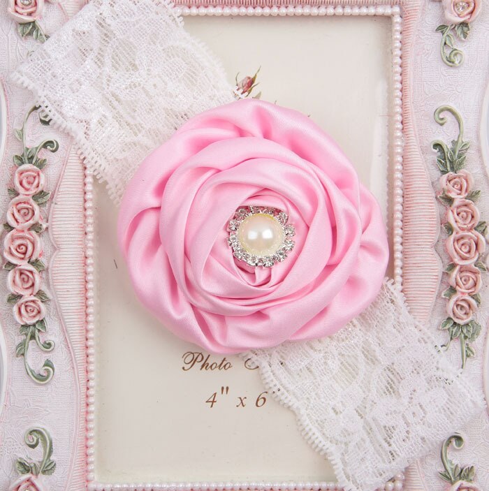 Baby Girl Headband Headwear Hairband Infant Newborn Gift Hair Accessory Clothes Princess Children Kids Toddler Pearl Floral Lace - NATASHAHS