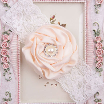 Baby Girl Headband Headwear Hairband Infant Newborn Gift Hair Accessory Clothes Princess Children Kids Toddler Pearl Floral Lace - NATASHAHS