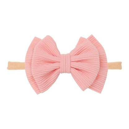 Baby Girl Headband Infant Hair Accessories Bowknot Band Big Bowknot Newborn Headwear Tiara Headwrap Gift Toddlers Bandage Ribbon