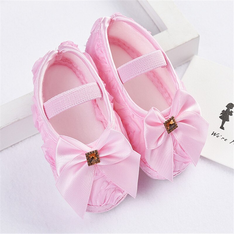 Bow Lace Baby Shoes for Girls Fashion Baby First Walkers Newborn Baby Shoes Summer Spring Infant Girls Shoe - NATASHAHS