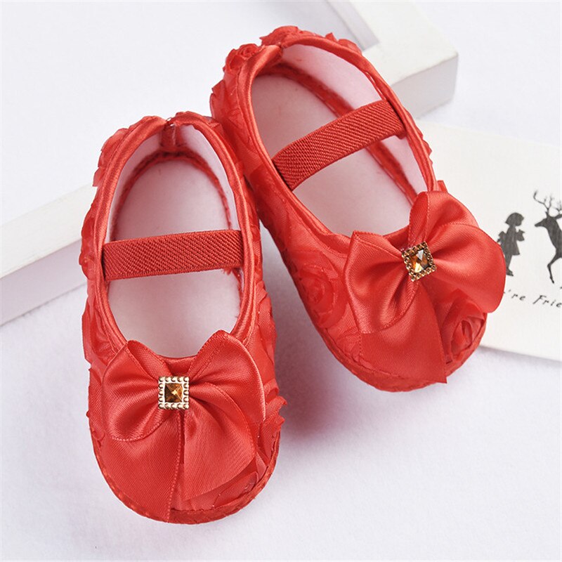 Bow Lace Baby Shoes for Girls Fashion Baby First Walkers Newborn Baby Shoes Summer Spring Infant Girls Shoe - NATASHAHS