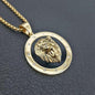 Fashion Personality Animal Lion Head Gold Color Personality Domineering Pendant Necklace for Men Trend Hip Hop Street Jewelry