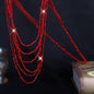 Crystal Beads Long Layers Sweater Chain for Women Graceful Strand Necklaces 2021 Summer New Lady Neck Jewelry Accessories