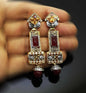 NATASHAHS EARRINGS WITH SILVER & GOLD & ZIRCONS - NATASHAHS