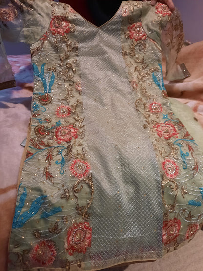 Stitched Wedding suits Chiffon suits party wear