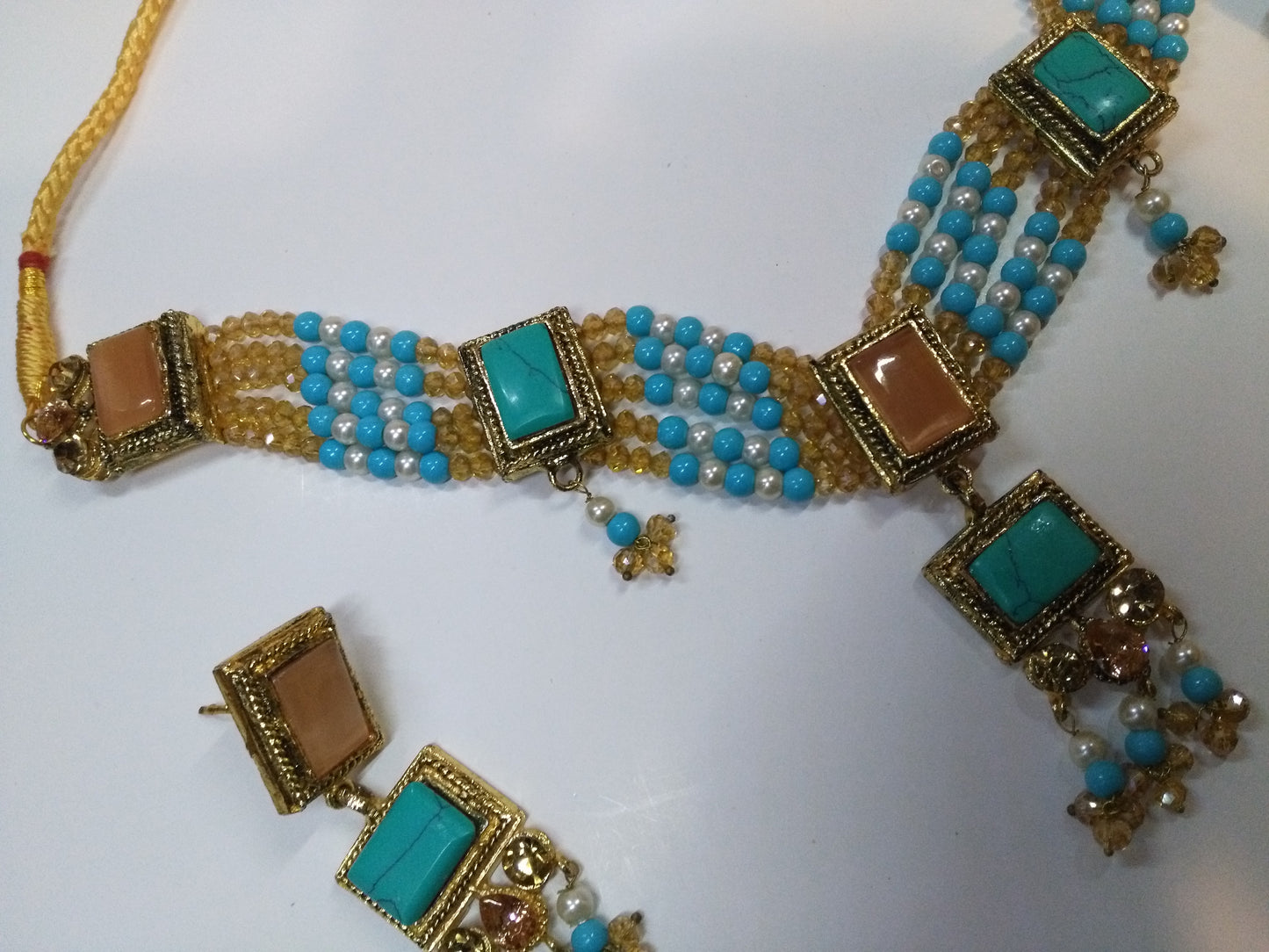 Natashah's Necklace set in Guluband style - NATASHAHS