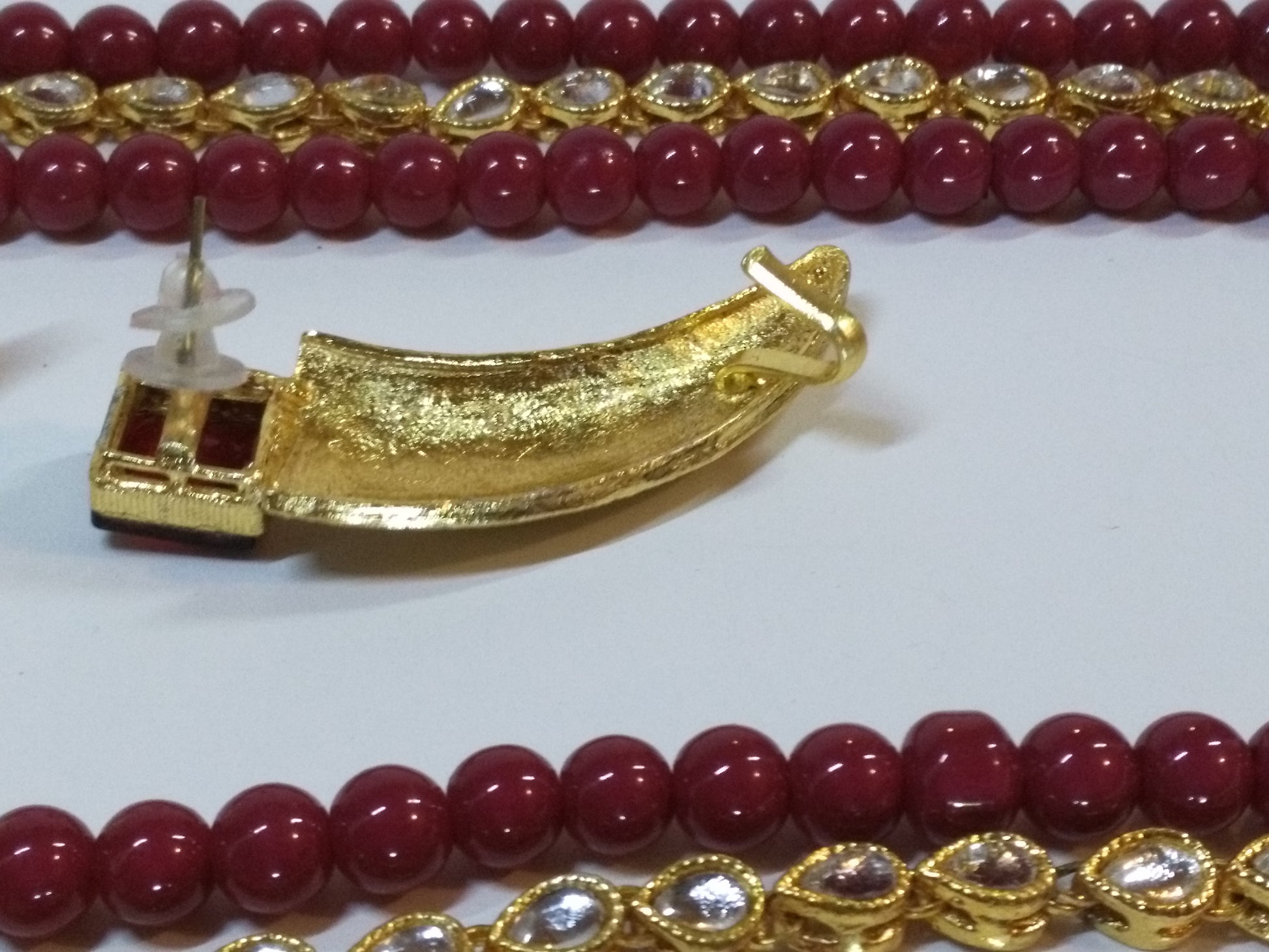 Egyptian Style polkie studded necklace set - NATASHAHS