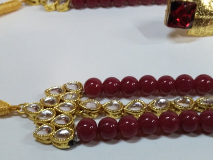 Egyptian Style polkie studded necklace set - NATASHAHS