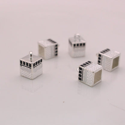 Islam muslim kaaba in mecca pendant muslim silver-plated kaaba pendant with chain