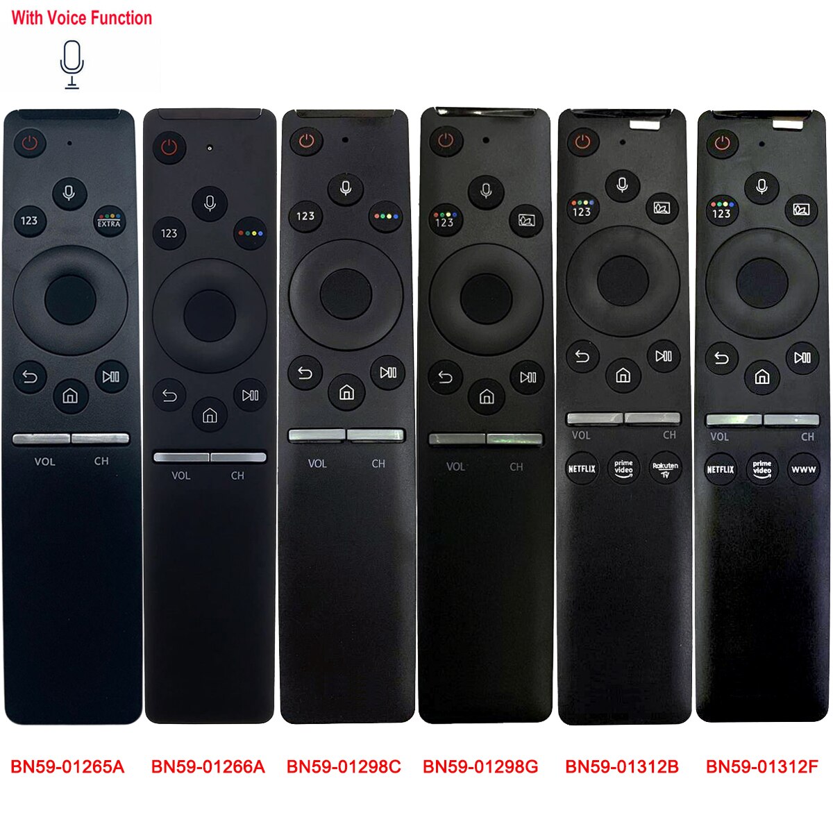 Original & Copy Voice Remote Control for Samsung Smart TV BN59-01265A BN59-01266A BN59-01298C BN59-01298G BN59-01312B BN59-01312F - NATASHAHS