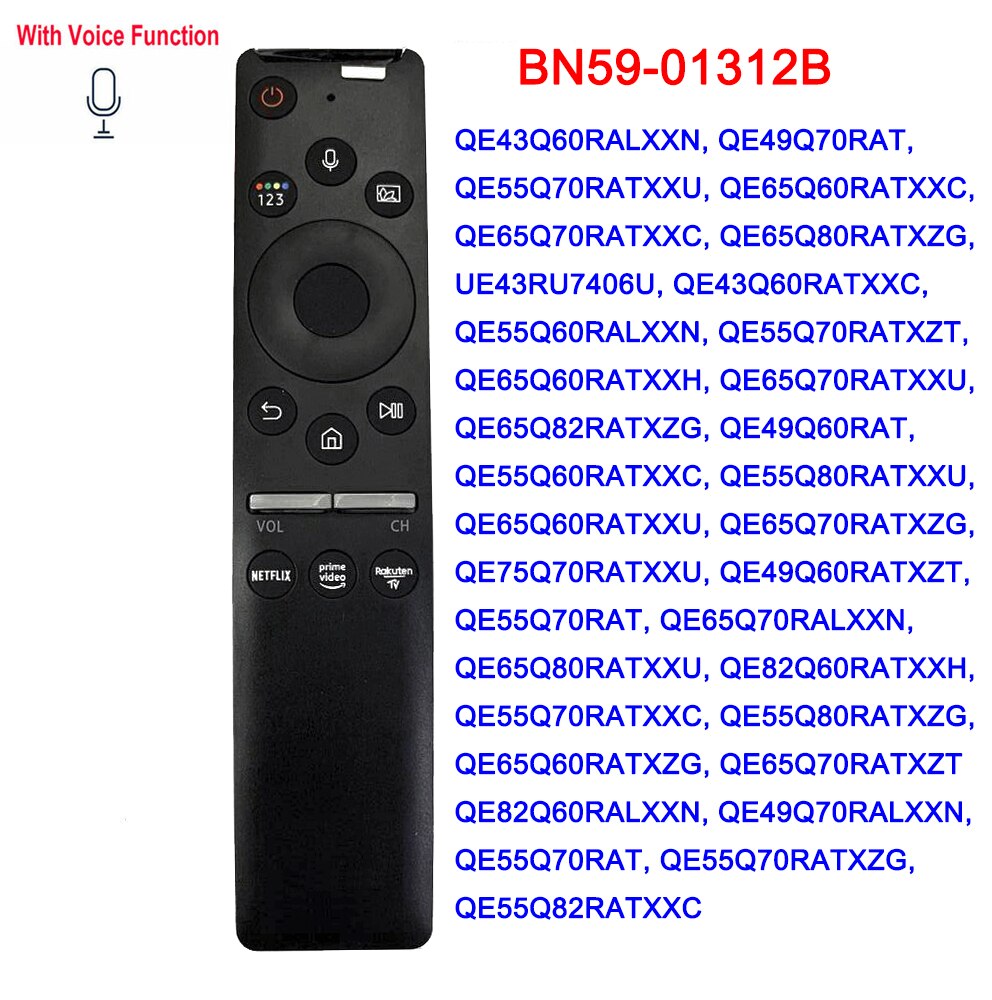 Original & Copy Voice Remote Control for Samsung Smart TV BN59-01265A BN59-01266A BN59-01298C BN59-01298G BN59-01312B BN59-01312F - NATASHAHS