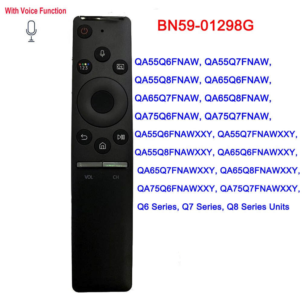 Original & Copy Voice Remote Control for Samsung Smart TV BN59-01265A BN59-01266A BN59-01298C BN59-01298G BN59-01312B BN59-01312F - NATASHAHS