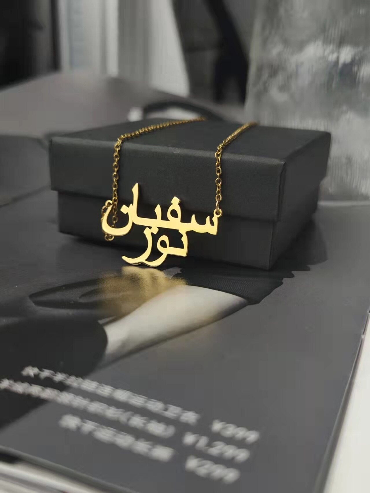Personality name necklace Arabic font 2 Name Pendant Bijoux Femme Jewish Best Friend Custom Jewelry Gift - NATASHAHS