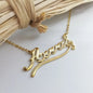 Personalized Flower Name Necklaces For Women Girl Favorite Jewelry Custom Musical Note Heart Nameplate Beauty Necklace - NATASHAHS
