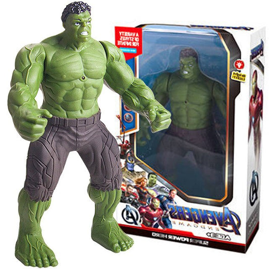 Hulk Anime Action Figure Toy Children Christmas Gift Spider Man k Pvc Movable Luminous Doll Collection Model Boys Kids Toy - NATASHAHS