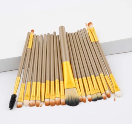 20 PCS Makeup Brushes Eyeshadow Rouge Lipstick Liquid Foundation Mascara Brushes Cosmetic Beauty Tools Maquiagem Brush Kits - NATASHAHS