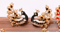 Peacock earrings only - NATASHAHS