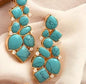 Stone Studded Long & Big Earrings - NATASHAHS