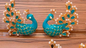 Peacock earrings only - NATASHAHS