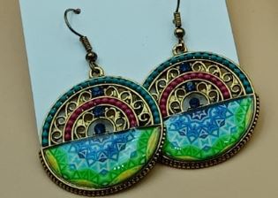 Round Dial Earrings - NATASHAHS
