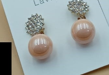 Round Pearl Earrings - NATASHAHS