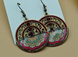 Round Dial Earrings - NATASHAHS