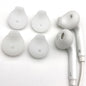 1 Pair Silicone Earbuds Tips Covers Anti-Slip Replacement Buds for Samsung Galaxy Note 5/Note 7/S7/S6 Edge White/Black