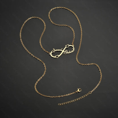 Personalized Gold Stainless Steel Custom Name Necklace - NATASHAHS