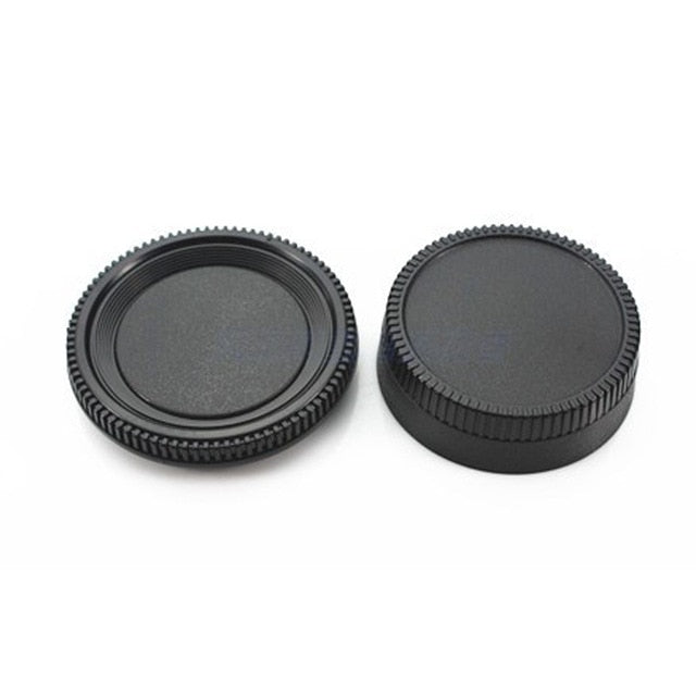 camera Body cap + Rear Lens Cap for Canon nikon Sony NEX for Pentax Olympus Micro M4/3 Panasonic M42 FD Camera Mount - NATASHAHS