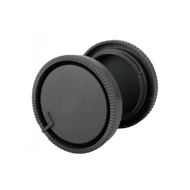camera Body cap + Rear Lens Cap for Canon nikon Sony NEX for Pentax Olympus Micro M4/3 Panasonic M42 FD Camera Mount - NATASHAHS