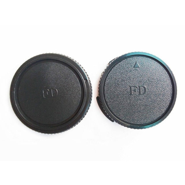 camera Body cap + Rear Lens Cap for Canon nikon Sony NEX for Pentax Olympus Micro M4/3 Panasonic M42 FD Camera Mount - NATASHAHS