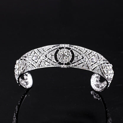 Luxury Austrian Rhinestone Meghan Princess Crown Crystal Bridal Tiaras Crown Diadem For Women Wedding Hair Accessories Jewelry - NATASHAHS
