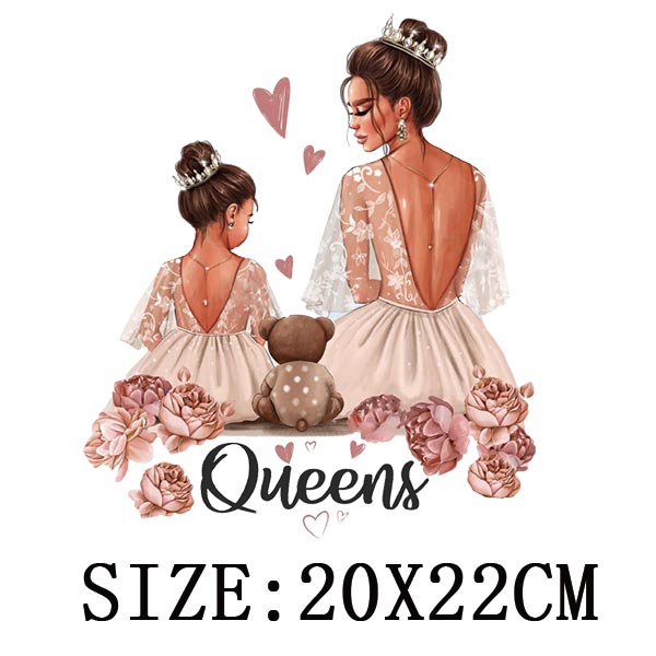 Fashion Lady Thermo Transfer Sticker On Clothes Vogue Girl Iron On Patches For Clothing DIY Washable T-shirt Clothes Sticker Set - NATASHAHS