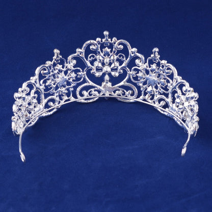 Luxury Crystal Rhinestones Royal Princess Bridal Tiaras Crown Rhinestone Pageant Crowns Bride Headbands Wedding Hair Accessories - NATASHAHS