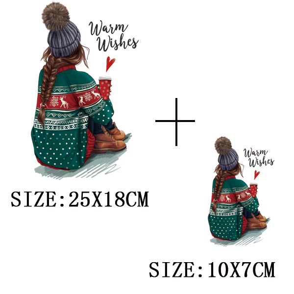 Iron On Patches for Clothing Fashion Girl Thermal Sticker On Clothes DIY A-level Washable Beauty Girl Patches Clothes Appliqued - NATASHAHS