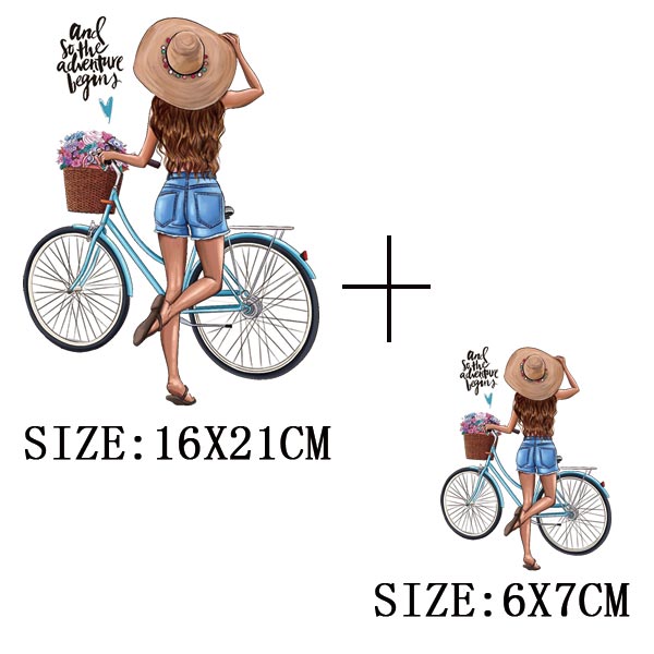 Iron On Patches for Clothing Fashion Girl Thermal Sticker On Clothes DIY A-level Washable Beauty Girl Patches Clothes Appliqued - NATASHAHS