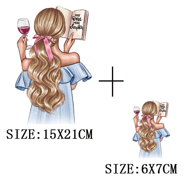 Iron On Patches for Clothing Fashion Girl Thermal Sticker On Clothes DIY A-level Washable Beauty Girl Patches Clothes Appliqued - NATASHAHS