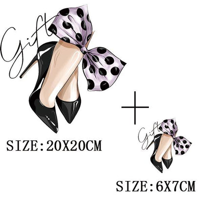 Iron On Patches for Clothing Fashion Girl Thermal Sticker On Clothes DIY A-level Washable Beauty Girl Patches Clothes Appliqued - NATASHAHS