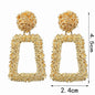 Natashahs Vintage Earrings Large for Women Statement Earrings Geometric Gold Metal Pendant Earrings Trend Fashion Jewelry - NATASHAHS