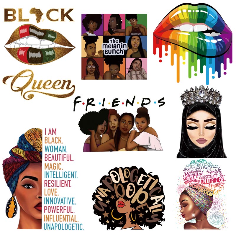 Beautiful Thermo Transfer Sticker On Clothes DIY Iron On Patches For Clothing Washable Women T-shirt Patch Applique - NATASHAHS