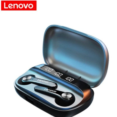 Écouteurs sans fil Lenovo QT81 TWS d'origine, oreillettes stéréo de sport étanches avec microphone, oreillettes Bluetooth